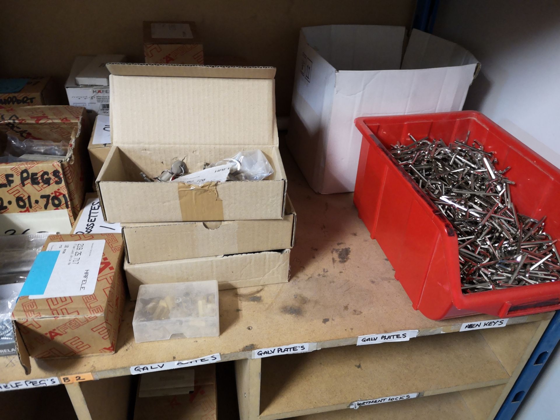 Remaining Contents To 3 Bags of Racking Including Draw Runners, Cupboard Hinges, Fixings Etc - Image 5 of 9