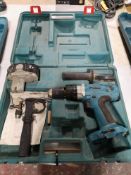 Makita 8443D 18v Battery Powered Drill complete with Battery and Case (No charger)