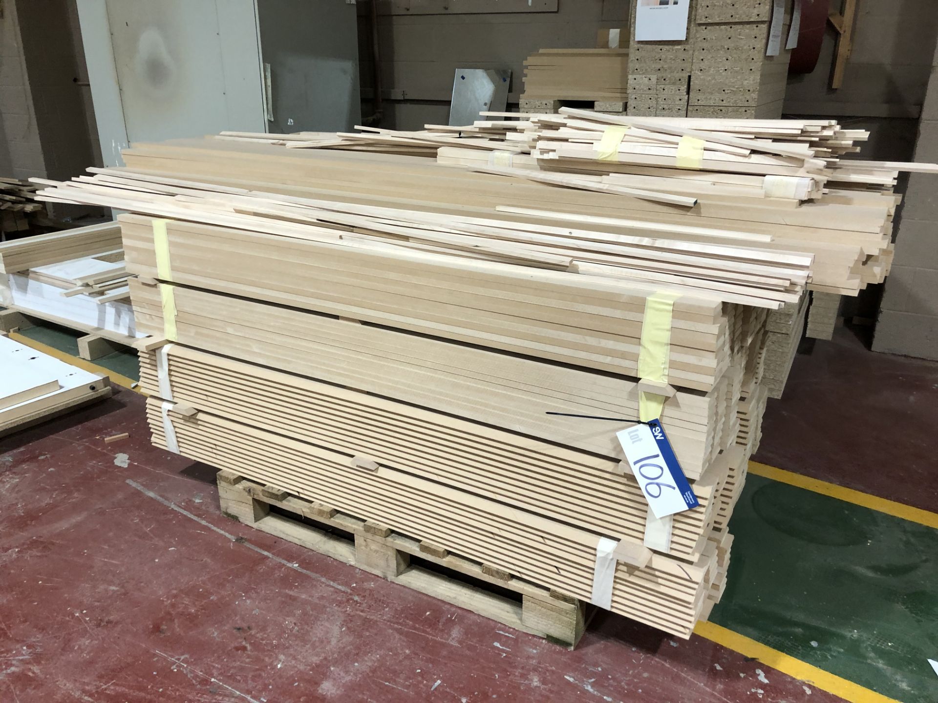 Various Cut to Size MDF Battens and Profile and Chipboard Components on 5 Pallets