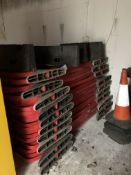 19 Sections of Interlocking Plastic Barrier