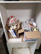 Quantity of Masking and Packing Tape in Two Boxes