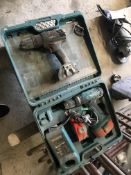 Makita Cordless Drill, with battery, charger and carry case