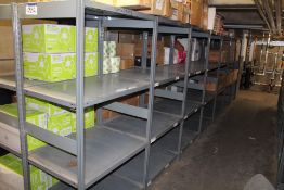 Seven Bay Three Tier Stock Rack (reserve removal until contents cleared)