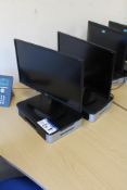 Two Benq Flat Screen Monitors, with monitor stands