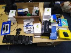 Assorted Kasam and Nokia Mobile Phones, as set out on desk