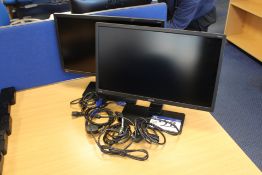 Two Benq Flat Screen Monitors