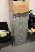 Two Steel Filing Cabinets