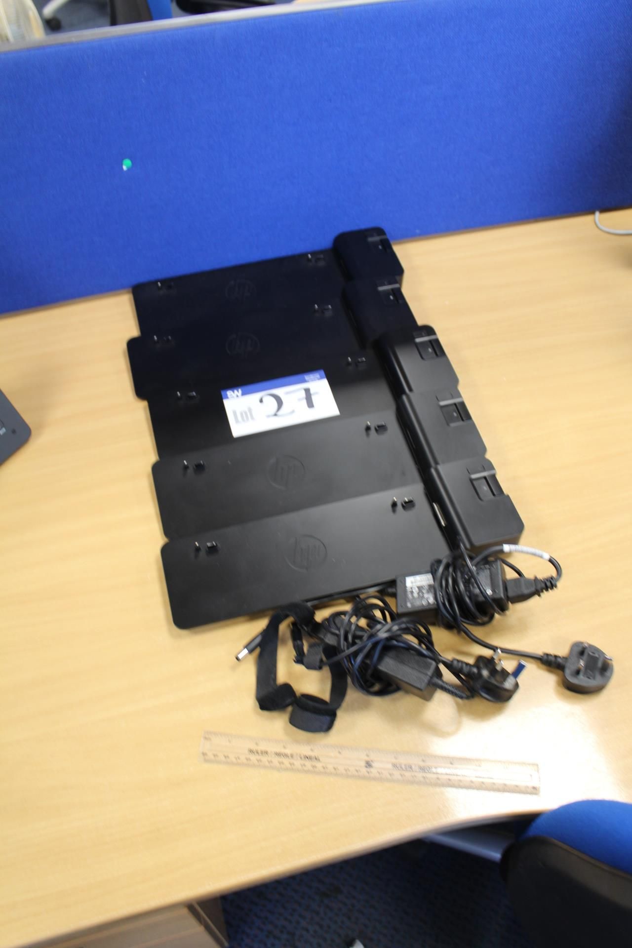 Five HP Ultraslim Docking Stations