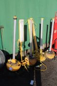 Five Freestanding 110V Site Lamps