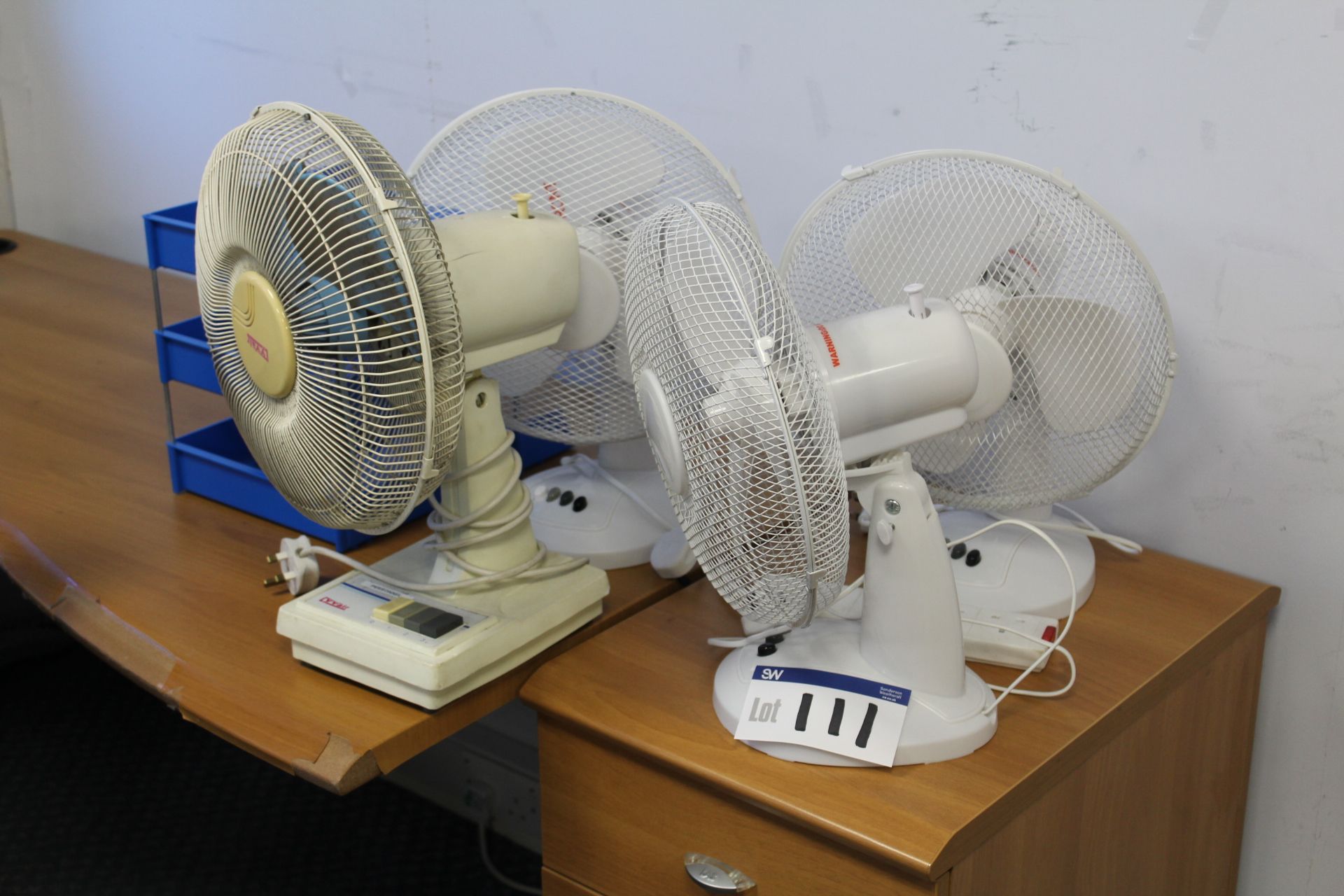 Four Desk Fans