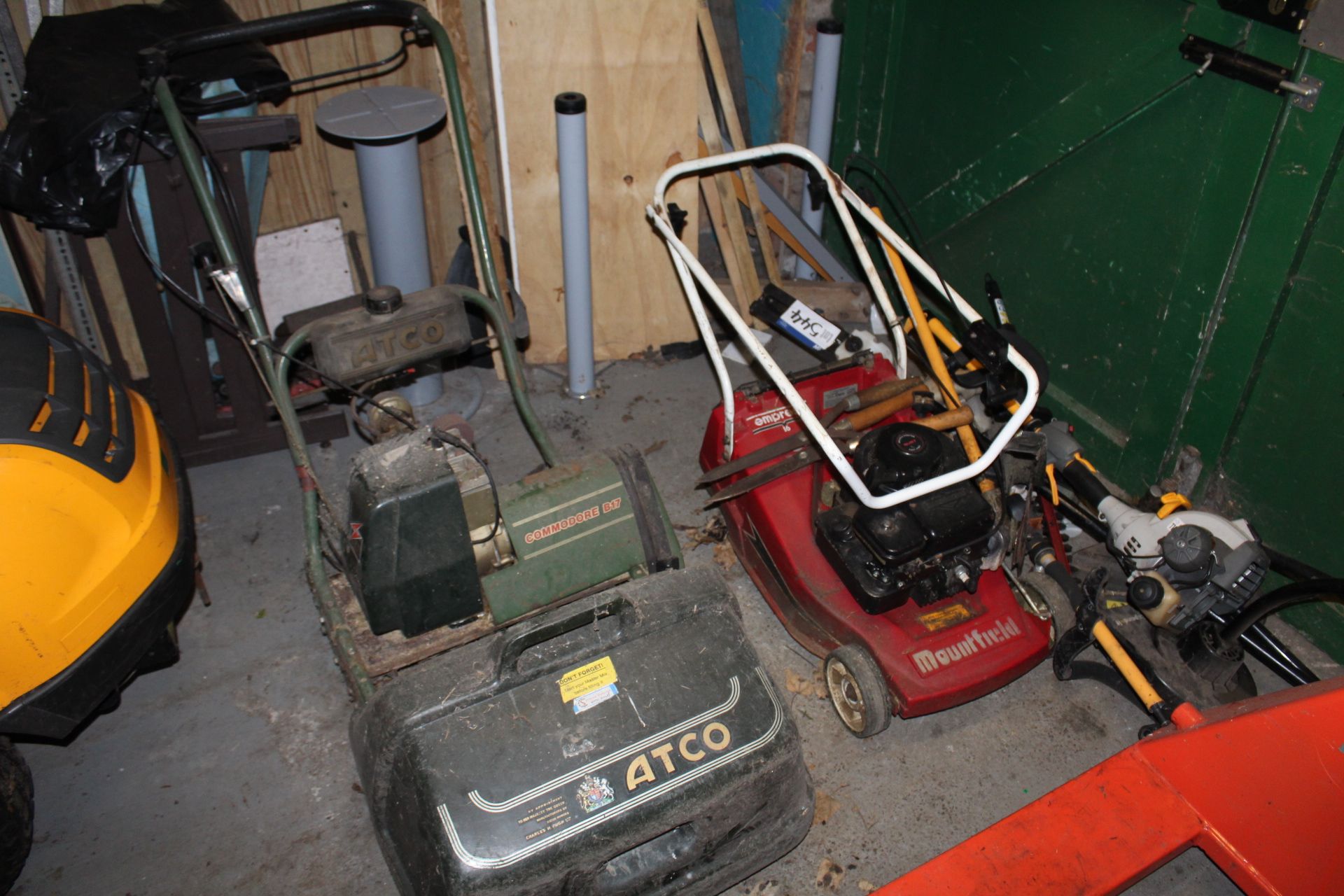 Assorted Gardening Equipment, including lawnmowers, hedge trimmer and strimmer