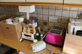 Kitchen Contents, including Magimix 3500 blender, two coffee machines, crockery and glassware