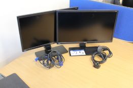 Two Benq Flat Screen Monitors