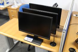 Three Flat Screen Monitors