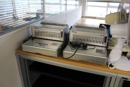 Two Fellowes Orion E 500 Binding Machines