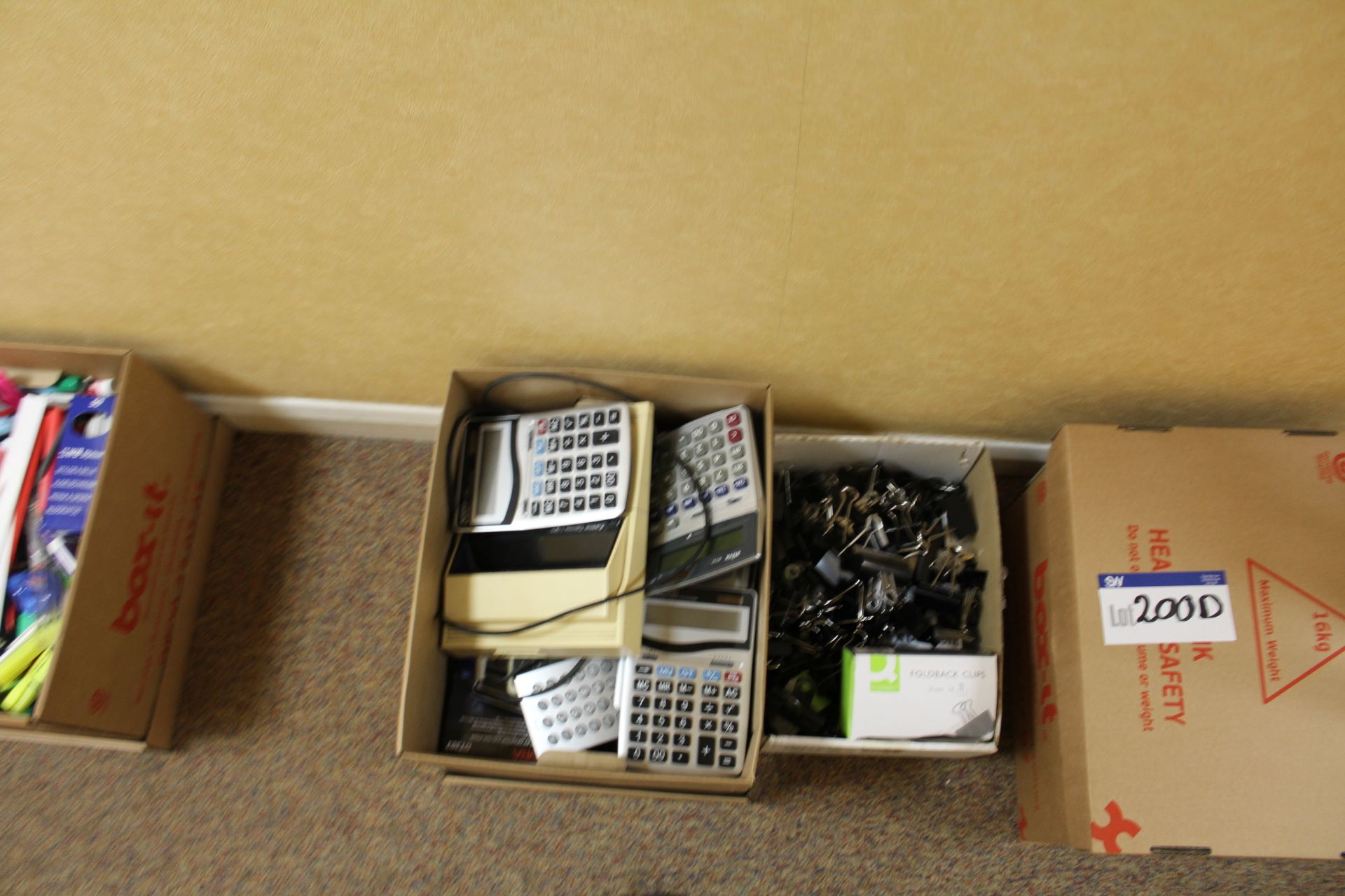 Quantity of Assorted Office Requisites, as set out in nine cardboard boxes - Image 2 of 4