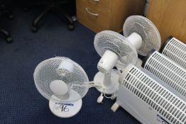 Three Desk Fans