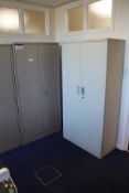 Two Double Door Steel Cabinets