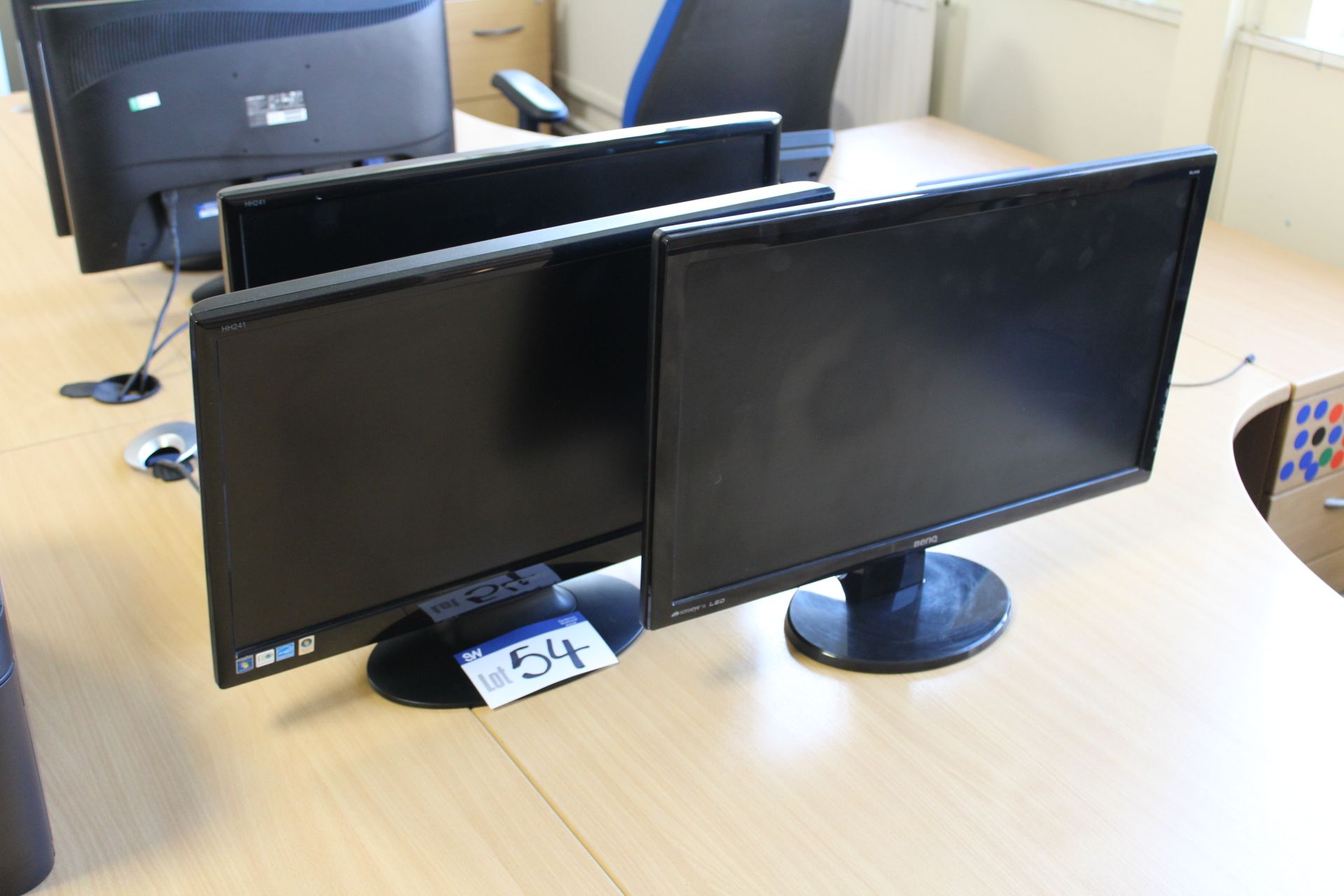 Three Flat Screen Monitors