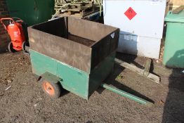 Single Axle Timber Box Trailer