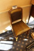 Three Leather Upholstered Stand Chairs
