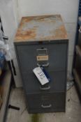 Three Drawer Steel Filing Cabinet, with electrical