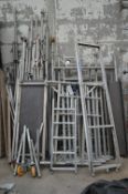 Assorted Scaffolding Components, including boards,