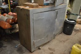 Double Door Steel Cabinet, approx. 600mm x 1.8m x