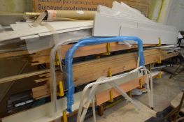 Assorted MDF & Plastic Boards, as set out on rack