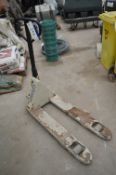Crown Hand Hydraulic Pallet Truck, forks approx. 1