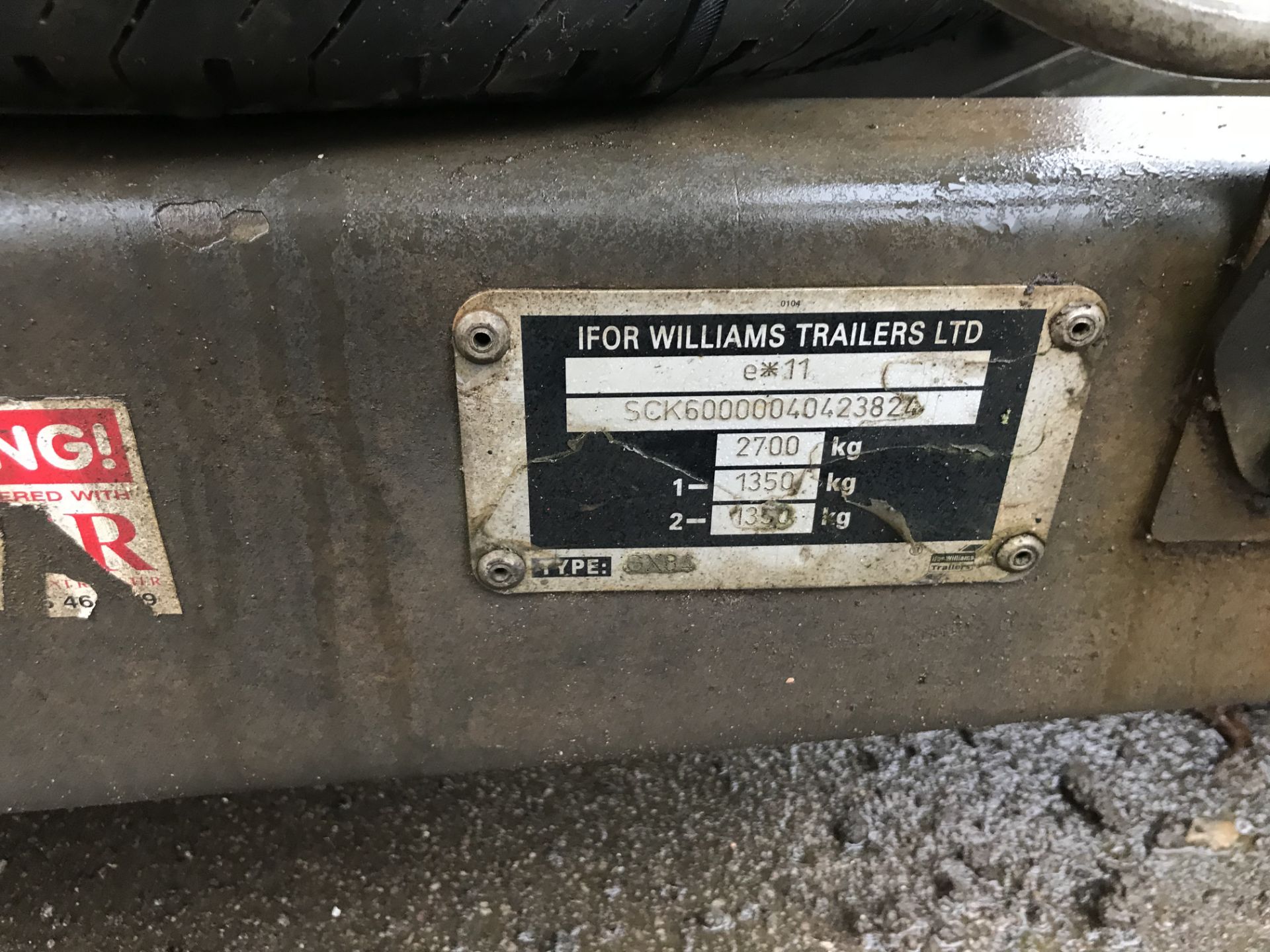 Ifor Williams Tandem Axle Trailer, serial no. SCK6 - Image 3 of 3
