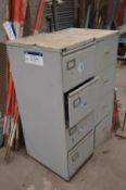 Two Four Drawer Steel Filing Cabinet
