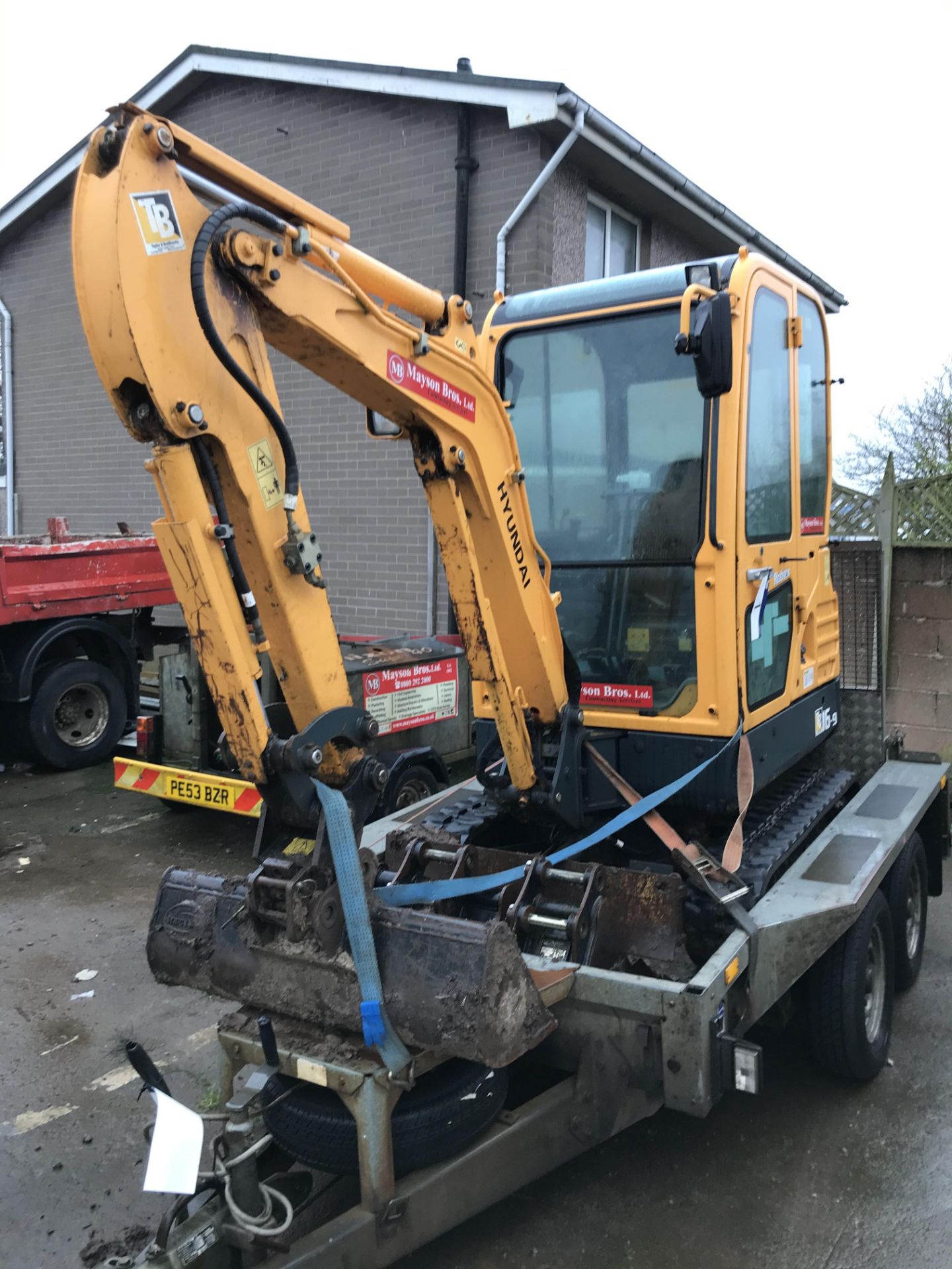 Hyundai Robex 16-9 Tracked Mini Excavator, serial