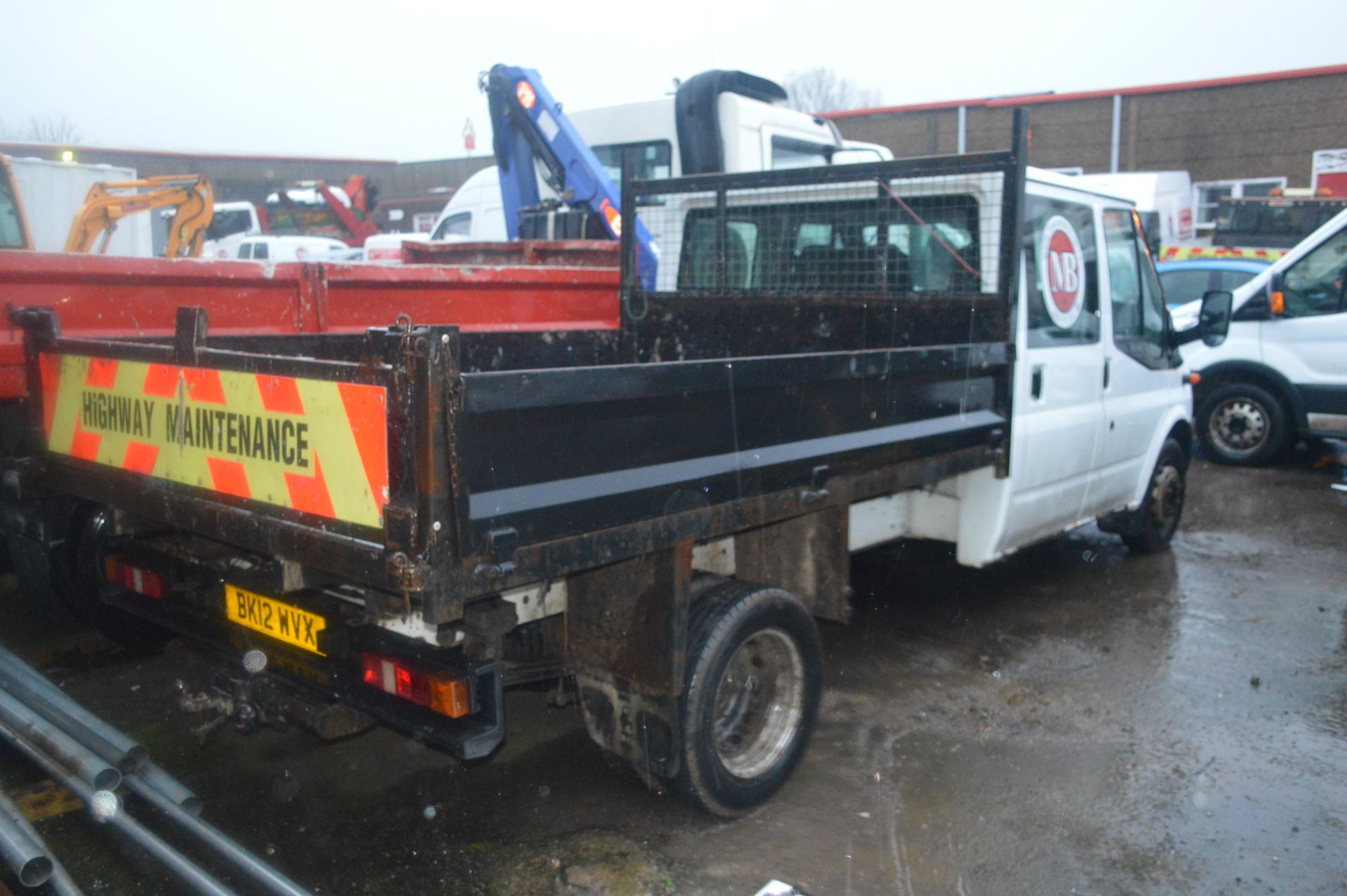 Ford Transit 100ps Diesel Dropside Tipper Truck, r - Image 4 of 7