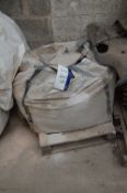 Sand Blasting Aggregate, as set out in tote bags