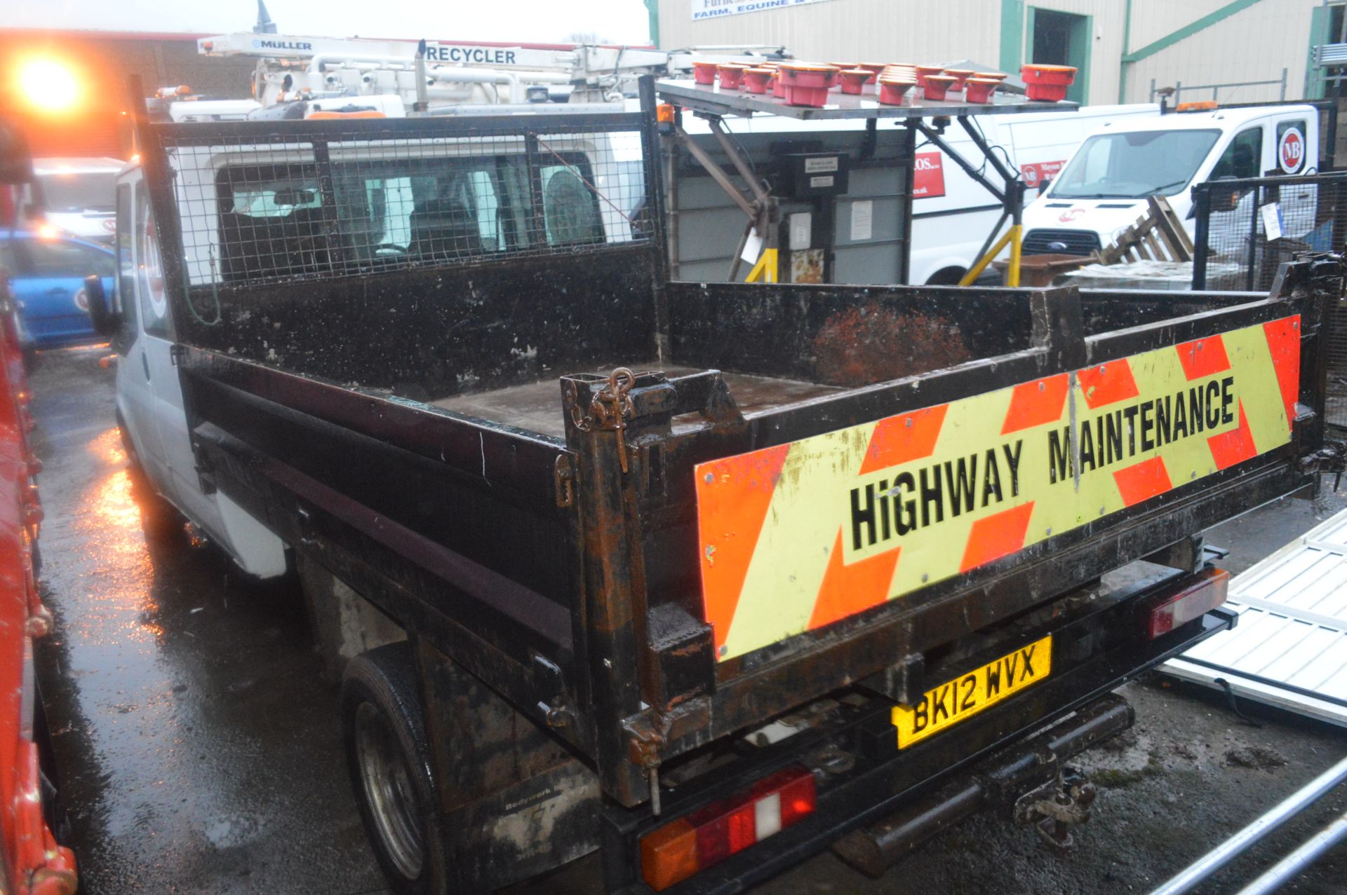 Ford Transit 100ps Diesel Dropside Tipper Truck, r - Image 3 of 7