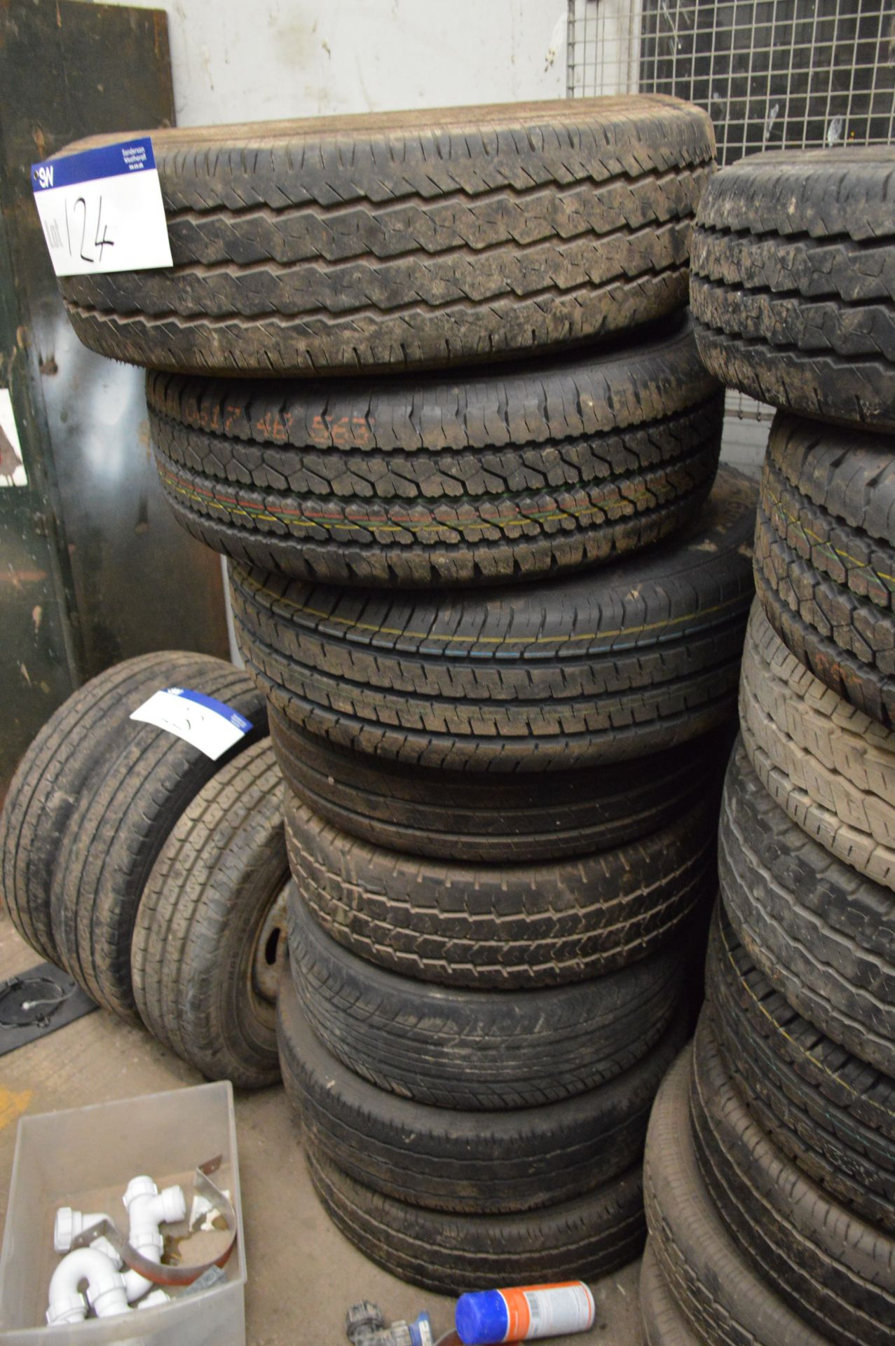 Eight Assorted Tyres