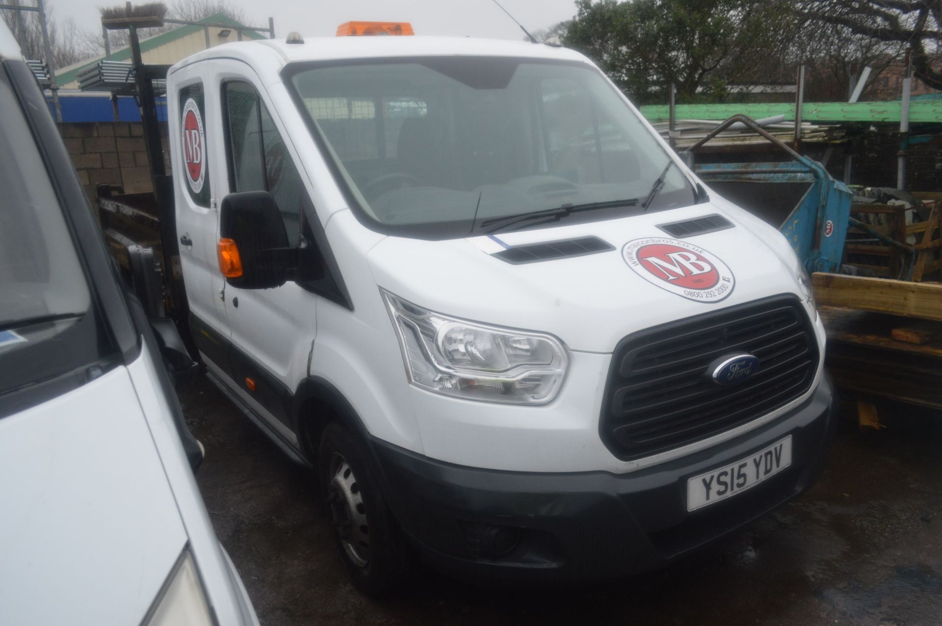 Ford Transit 350 Diesel Dropside Tipper Truck, reg - Image 2 of 8