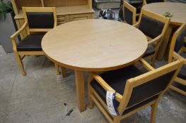 Circular Table, with three stand chairs