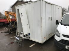 Trailer Mounted Cabin/ Office, cabin approx. 3.6m