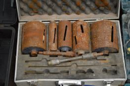 Assorted Core Drill Bits, with carry case