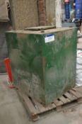 Welded Steel Tank, approx. 1.1m x 900mm x 1.2m hig