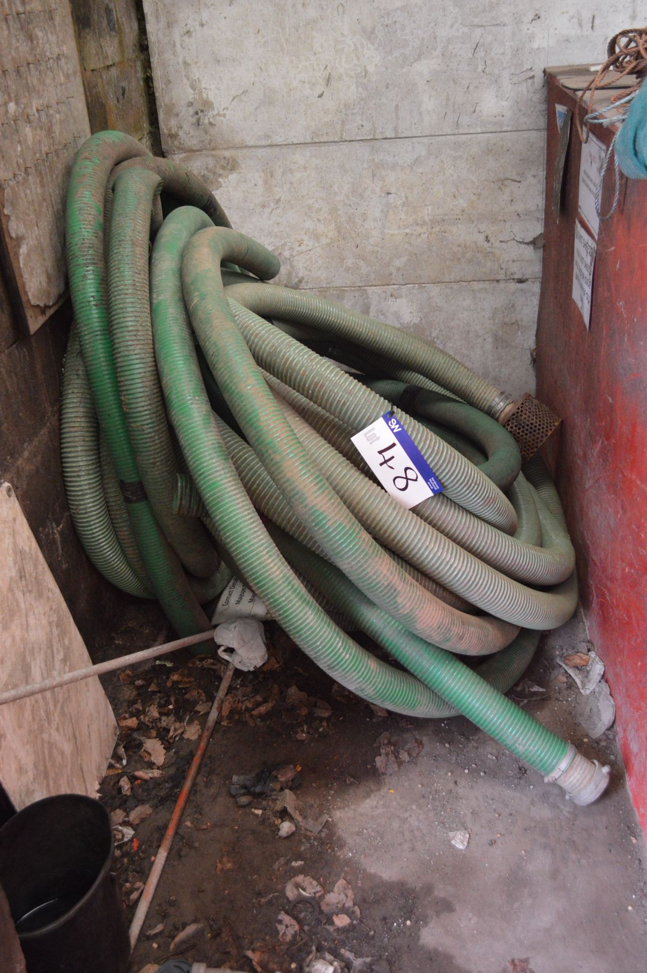 Assorted Hose, as set out against wall