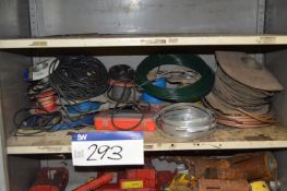 Assorted Cable, as set out on one tier of cupboard