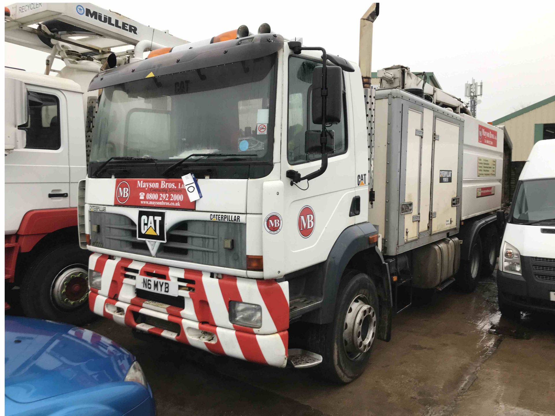 Foden S106R 6x4 Rigid Suction Tanker, registration