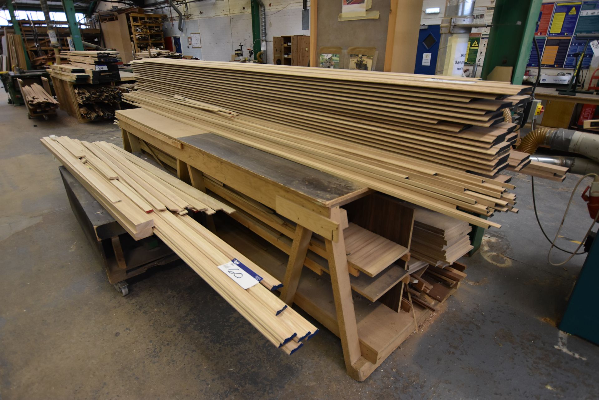 Timber Skirting & Section, as set out in two stack