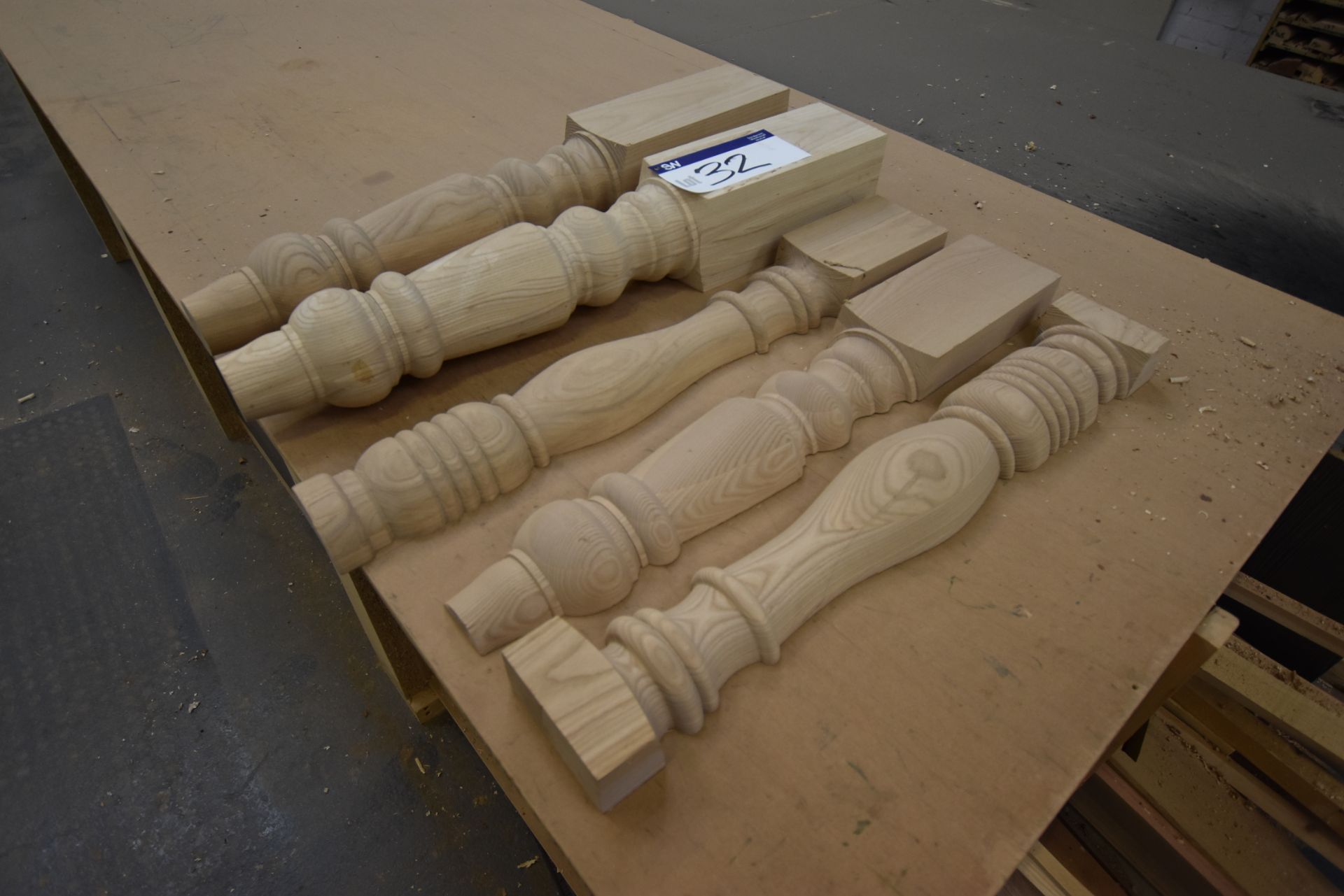 Five Timber Balustrades, as set out