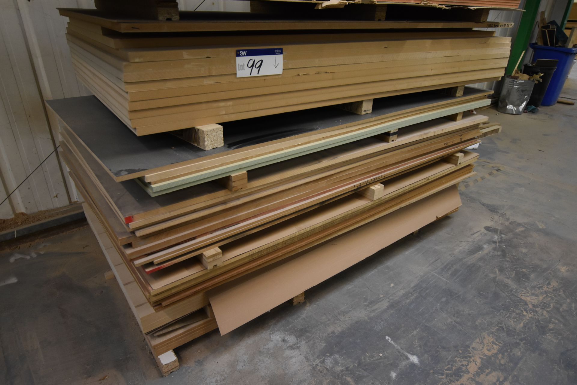 Residual Sheet Stock & Offcuts, in part stack