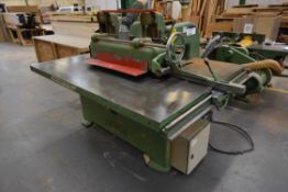 Wadkin PU STRAIGHT LINE EDGER, serial no. 1033, wi