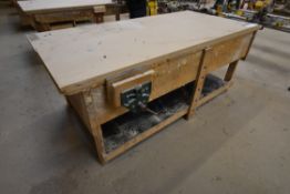 Timber Bench, approx. 2440mm long, with fitted joi